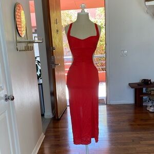 Urban Outfitters Red Midi Dress